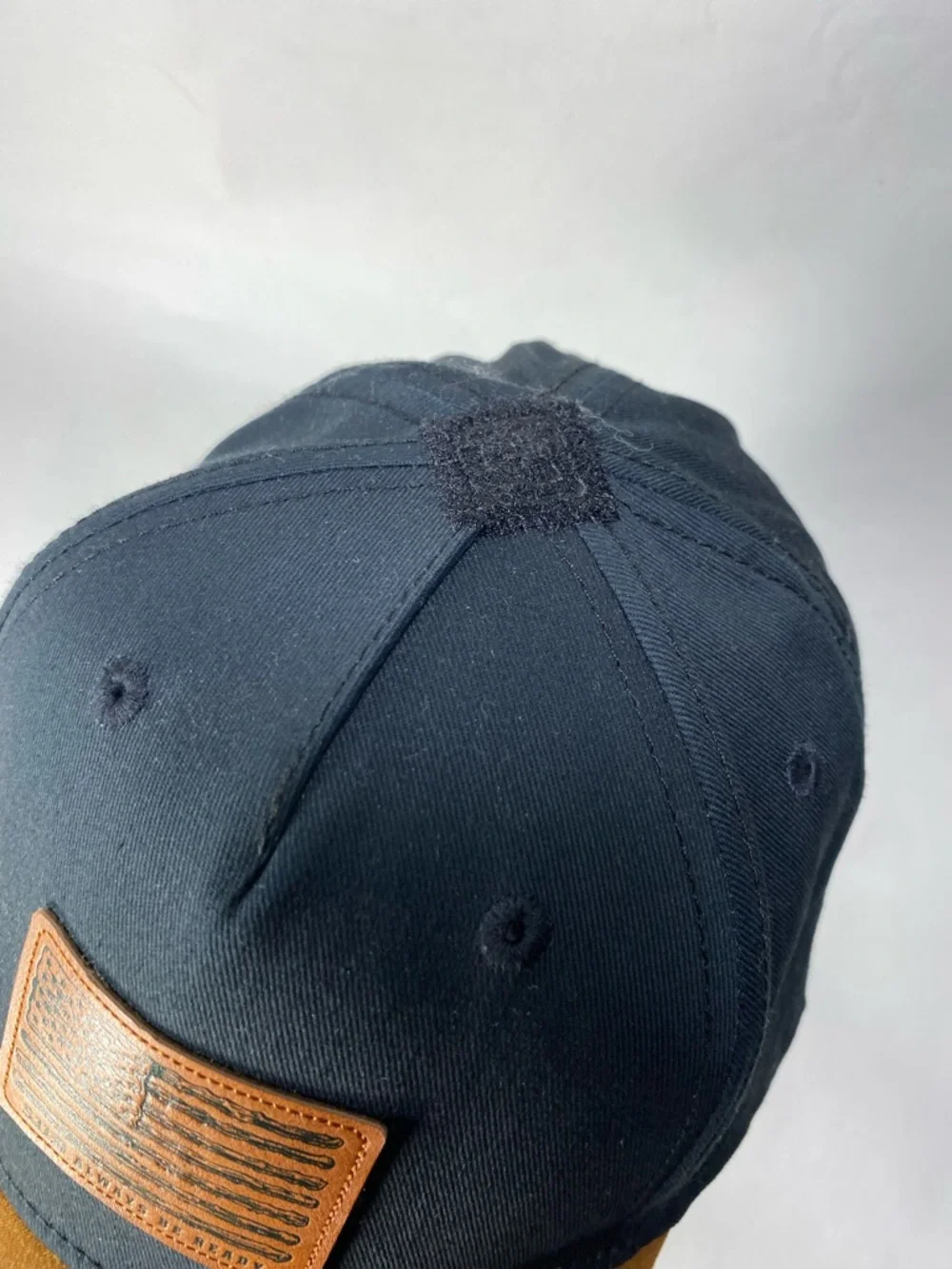 5.11 Tactical American Flag Dark Navy/Black Brown Snap Baseball Cap Top Velcro